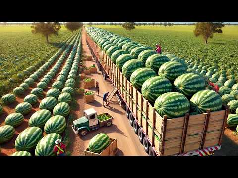 Farmers Transport Millions Of Tons Of Fruits And Vegetables This Way - Farming Documentary