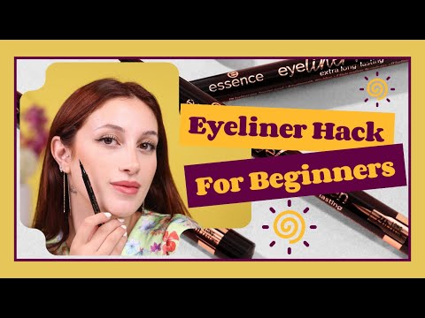 Eyeliner Hack For Beginners With Lea | حيلة لرسم الآيلاينر للمبتدئين مع ليا