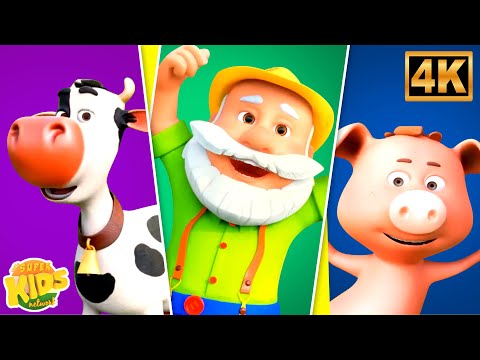 Old MacDonald Had A Farm, बूढ़े मैकडोनाल्ड के पास था खेत, Hindi Songs and Nursery Rhymes