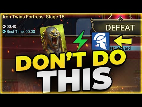 Avoid THIS Unkillable Iron Twins Fortress Mistake! Raid Shadow Legends