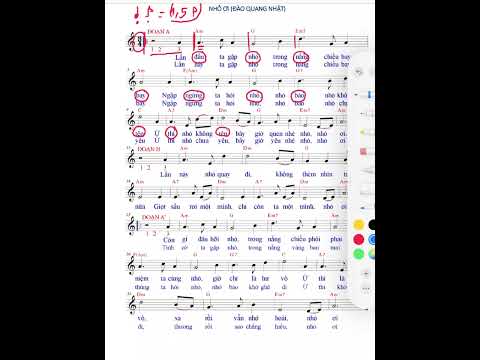 Tìm Điểm Phách bài Nhỏ ơi bằng cách nhìn sheet nhạc