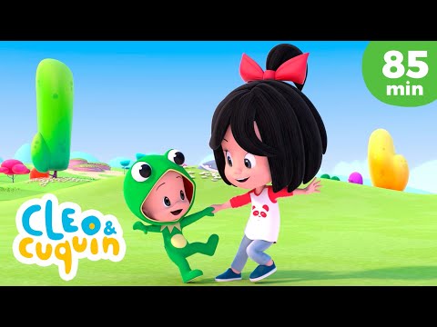 A Dança do Cuquin: Cucu o sapo cantava 🐸 e mais músicas infantis de Cleo e Cuquin - Família Telerín