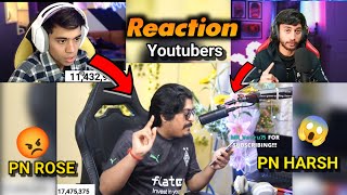 Gyan Gaming Yotubers Reaction Last Reply To Pn Harsh 😱 Gw Manish Warning @GyanGaming  #gyangaming