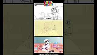 This anime scene was meant to be 3D… then we went 2D 👀 #shorts