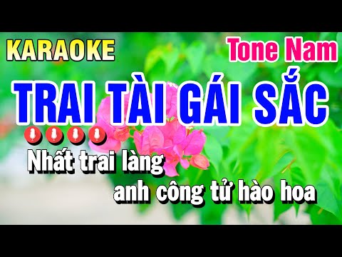 Karaoke Trai Tài Gái Sắc Nhạc Sống Tone Nam | Huỳnh Anh