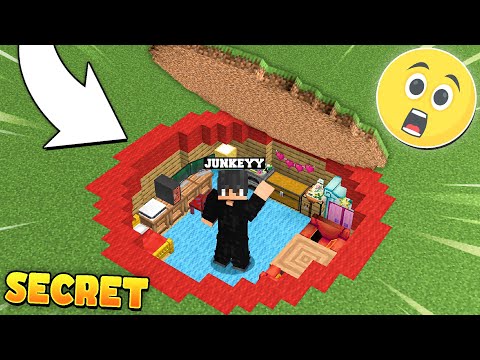 I BUILT A SECRET HOUSE INSIDE THIS RED CIRCLE IN MINECRAFT...