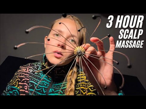 ASMR 3 Hour Scalp Massage (Compilation)