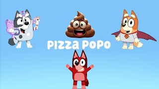 Bluey y Bingo hacen pizzas de Popó!!! 💩 Parodia de Bluey | Bluey Muffin | Bluey chicas pizzas 🍕 