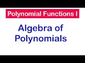 Polynomial Functions and Operations