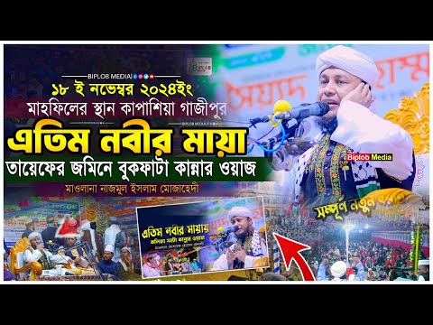 এতিম নবীর জীবন কাহিনী । নবীর প্রেমে কান্নার ওয়াজ । মাওলানা নাজমুল ইসলাম মোজাহেদী।