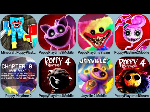 Poppy Playtime Minecraft, Poppy Playtime Mobile +Steam +Mod 0+1+2+3+4 , Joyville 2 Mobile,Poppy3 Mod