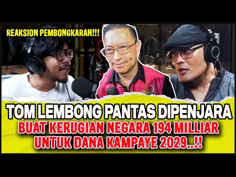 194 MILIAR LENYAP..!! TOM LEMBONG: PERINTAH JOKOWI DIPELINTIR,  MASTER CUCI UANG GAYA BARU..?