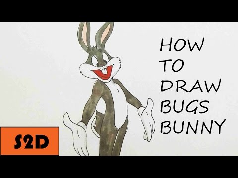 How To Draw Bugs Bunny (Slow And Easy Tutorial) - YouTube