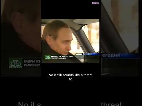 Putin working as a taxi driver before he was famous