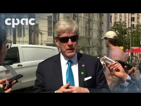 YouTube video thumbnail: Energy Minister Tim Hodgson Speaks With Reporters in Berlin
