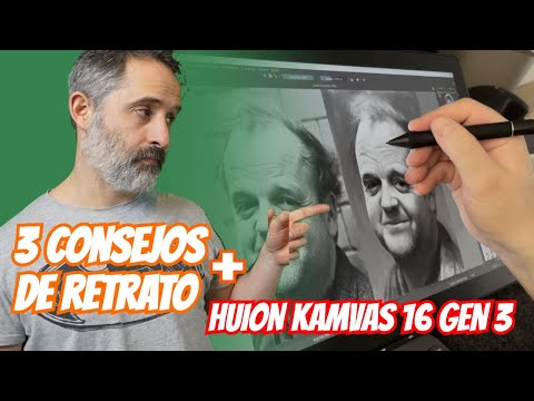 3 Consejos de Retrato + Impresiones finales de la HUION KAMVAS 16 GEN 3