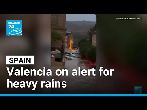 YouTube video thumbnail: Spain: Valencia on Alert for Heavy Rains and Flooding