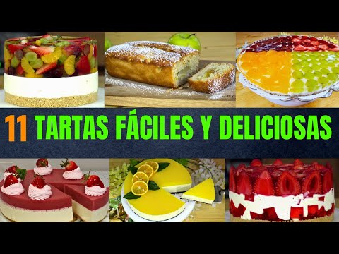 ¡Hola, familias creativas! Si AMAS las TARTAS, No Te Pierdas Estas 11 RECETAS FÁCILES y DELICIOSAS