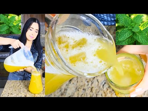 AGUA DE PIÑA CON HIERBABUENA RECETA Y BENEFICIOS | COCINABLOG