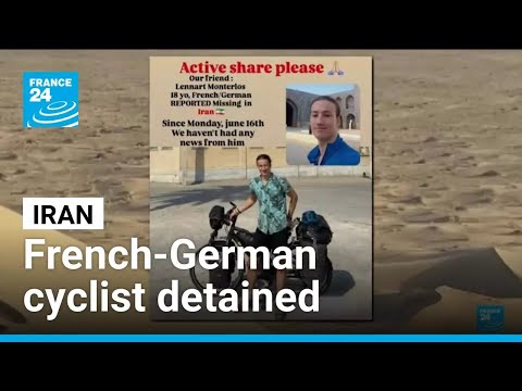YouTube video thumbnail: French-German Teenage Cyclist, Lennart Monterlos, Detained in Iran