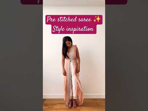 new stylish way ✨ a pre stitched #saree #inspiration #shorts #fashion #india #germany #usa #uk #diy