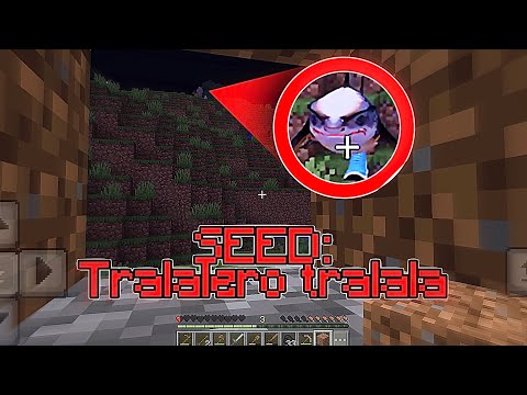 En esta SEMILLA sale TRALALERO TRALALA a las 3 AM en Minecraft 😱