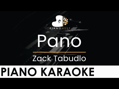 Zack Tabudlo – Pano – Piano Karaoke Instrumental Cover with Lyrics
