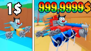 OGGY Upgrading PLANE for 0$ vs 50000$ for RISKY JOURNEYS in Roblox... (Build A Plane)