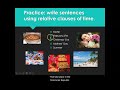 Relative Clauses of Time Exercises