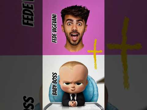 Fusionando a Fede Vigevani con Baby Boss #fedevigevani #babyboss #digitalart