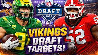 🚨 VIKINGS SHOCK DRAFT STRATEGY?! 😱🔥 Top Targets Revealed for the Minnesota Vikings 🟣⚔️ | Future of