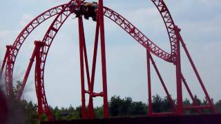 Huracan Achterbahn in Belantis von weiten