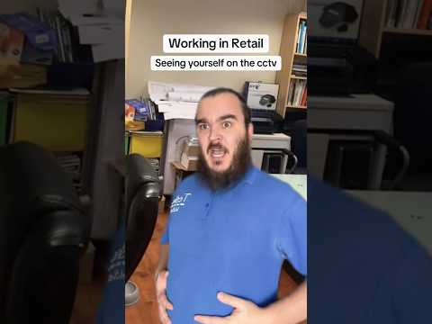 Seeing yourself on the cctv | Retail Life #retail #shorts