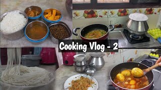 Cooking Vlog-2 - முட்டை கிரேவி & இடியாப்பம் |Egg gravy in tamil |Idiyappam #dailyvlog #cooking