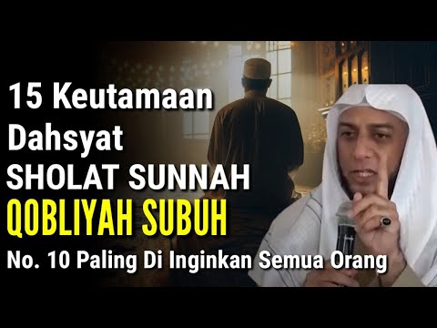 BANYAK BELUM TAHU !! Inilah 15 Keutamaan Sholat Sunnah Qobliyah Subuh, Sholat Bernilai Pahala Besar