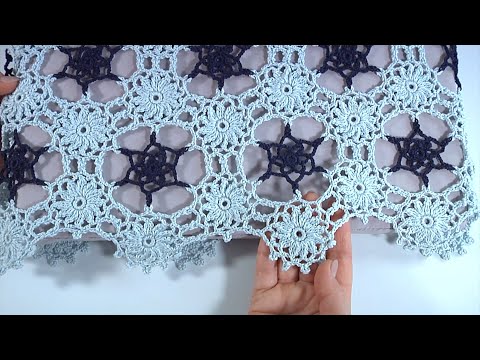 Easy To Crochet Motif/ How to Join Motifs