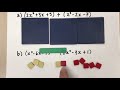 Adding and Subtracting Polynomials with Algebra Tiles