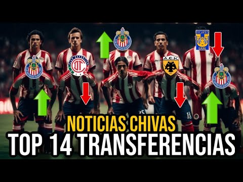 🚨TOP 14 ALTAS y BAJAS OFICIALES al MOMENTO en CHIVAS 2025 *TODO OFICIAL* NOTICIAS CHIVAS