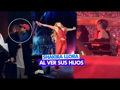 Shakira Lloró al Ver a su HIJOS en su Presentación, ademas les DEDICO SU SHOW por ustedes estoy aquí