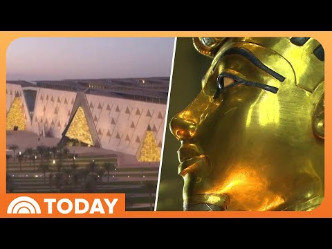 YouTube video thumbnail: Get a First Look Inside the New $1B Grand Egyptian Museum