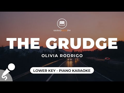the grudge – Olivia Rodrigo (Lower Key – Piano Karaoke)