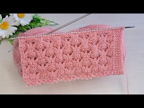 Çok beğeniceğiniz iki şiş kolay örgü yelek model 🧶Eays crochet knitting