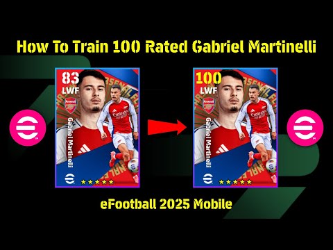 5000 eFootball Points Gabriel Martinelli Best Training Guide 🥶 || eFootball 2025 Mobile