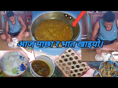 आज माछा र भात खाइयो धेरै पछि।येति मिठो भयो कि #please #subscribemychannel #@rameshrai9080