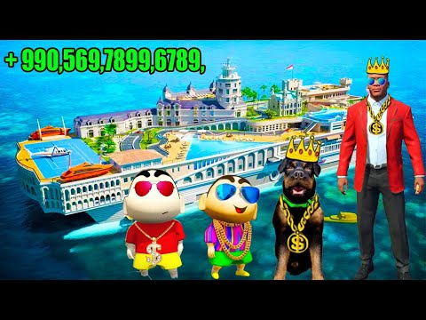 Franklin Poor Life To Billionaire in GTA 5 | Earn $1000,000,000 & EVERYTHING IS FREE IN GTA5