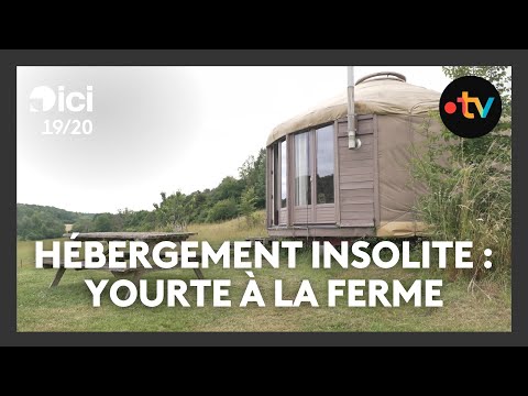Hébergement insolite : une yourte à la ferme