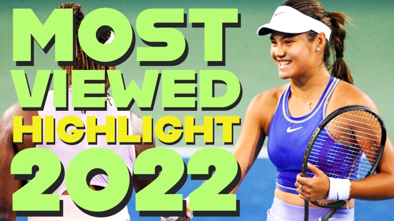 Top 10 Most Viewed Highlights of WTA tennis channel (2022)￼