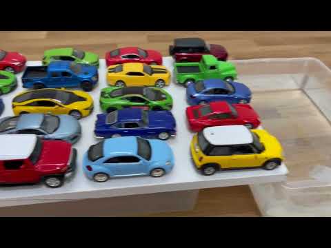 Diecast Cars Moving Out Of Water