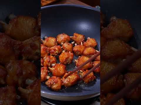 Chicken wings cutting and cooking with mushroom #shortvideo #chiken #shorts #waz #wazbangla