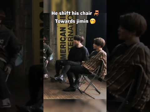 Jungkook shift his chair for jimin 🤭🩷#jikook #kookmin #jikooklovers #jimin #jungkook #btsarmy #bts